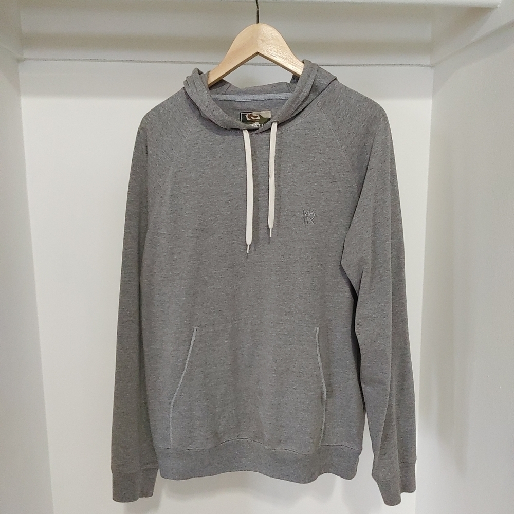 Matix | grey mens pull over hoodie sweater
